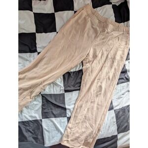 Aerie‎ Tan Fleece Joggers Sweatpants Size L